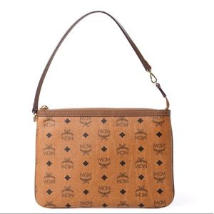 🆕 MCM Visetos Cognac Pouch